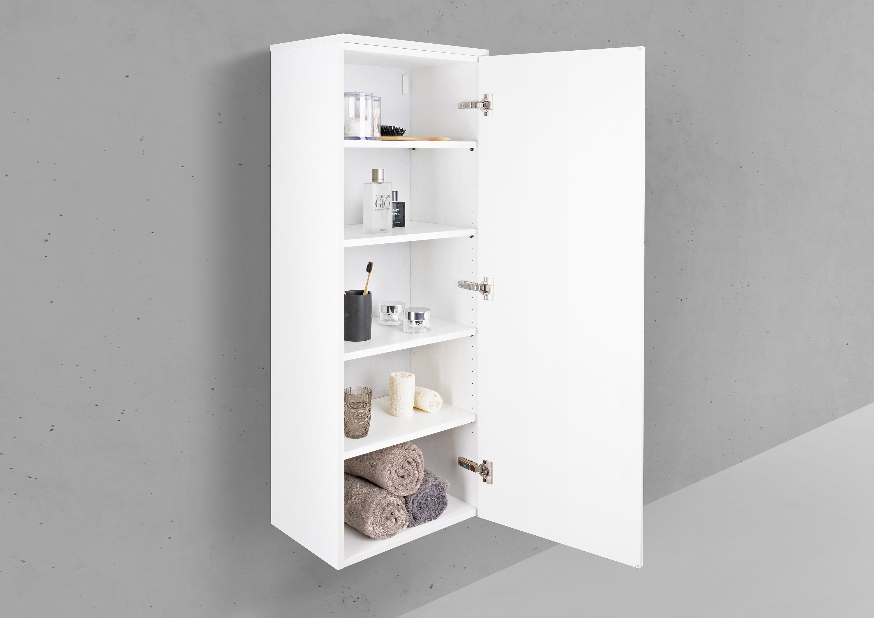 Seitenschrank/Hochschrank nach Maß 1 Türig ohne Griff - Push to Open