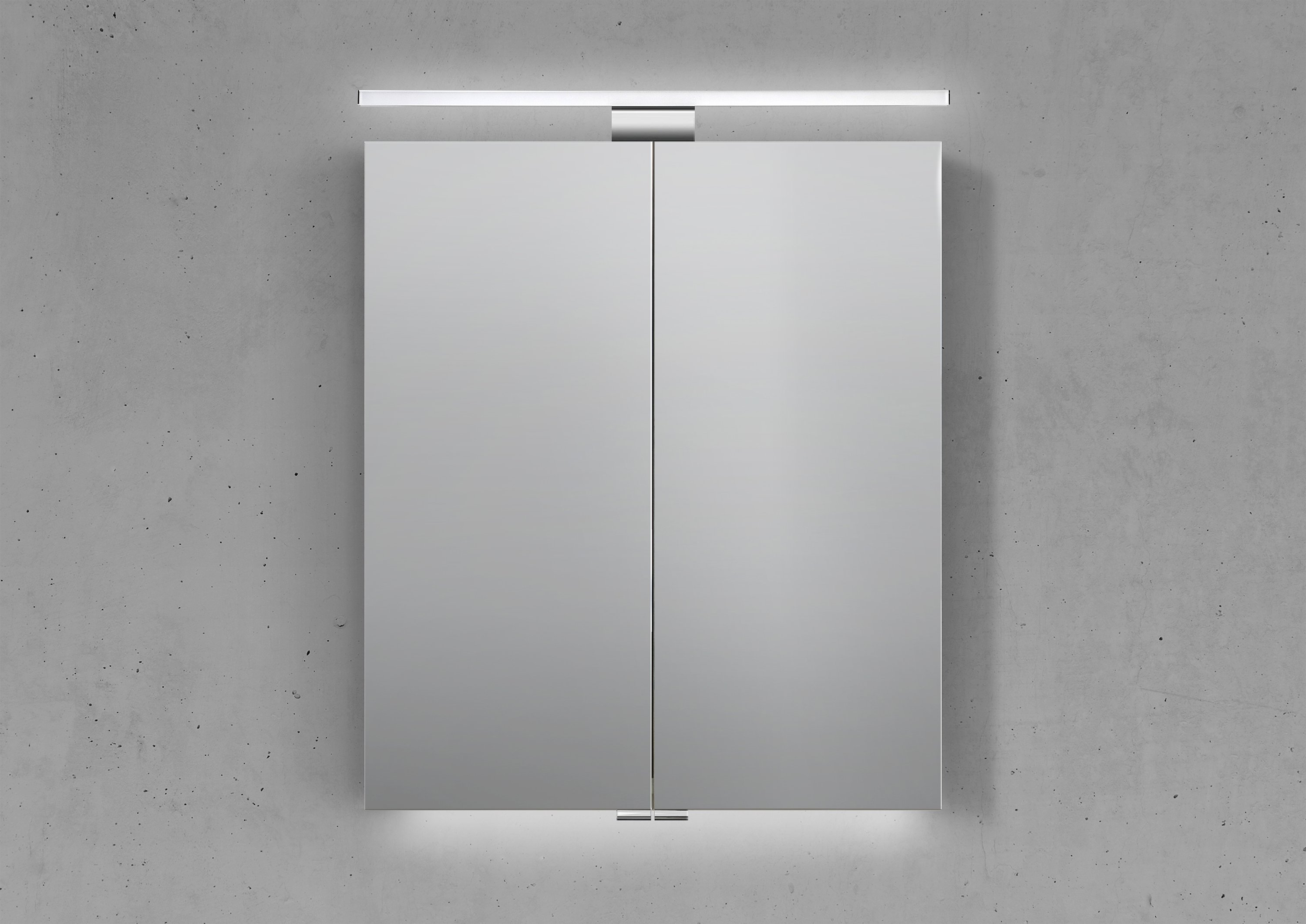 Spiegelschrank 60 cm MULTI Light LED Beleuchtung, Doppelspiegeltüren