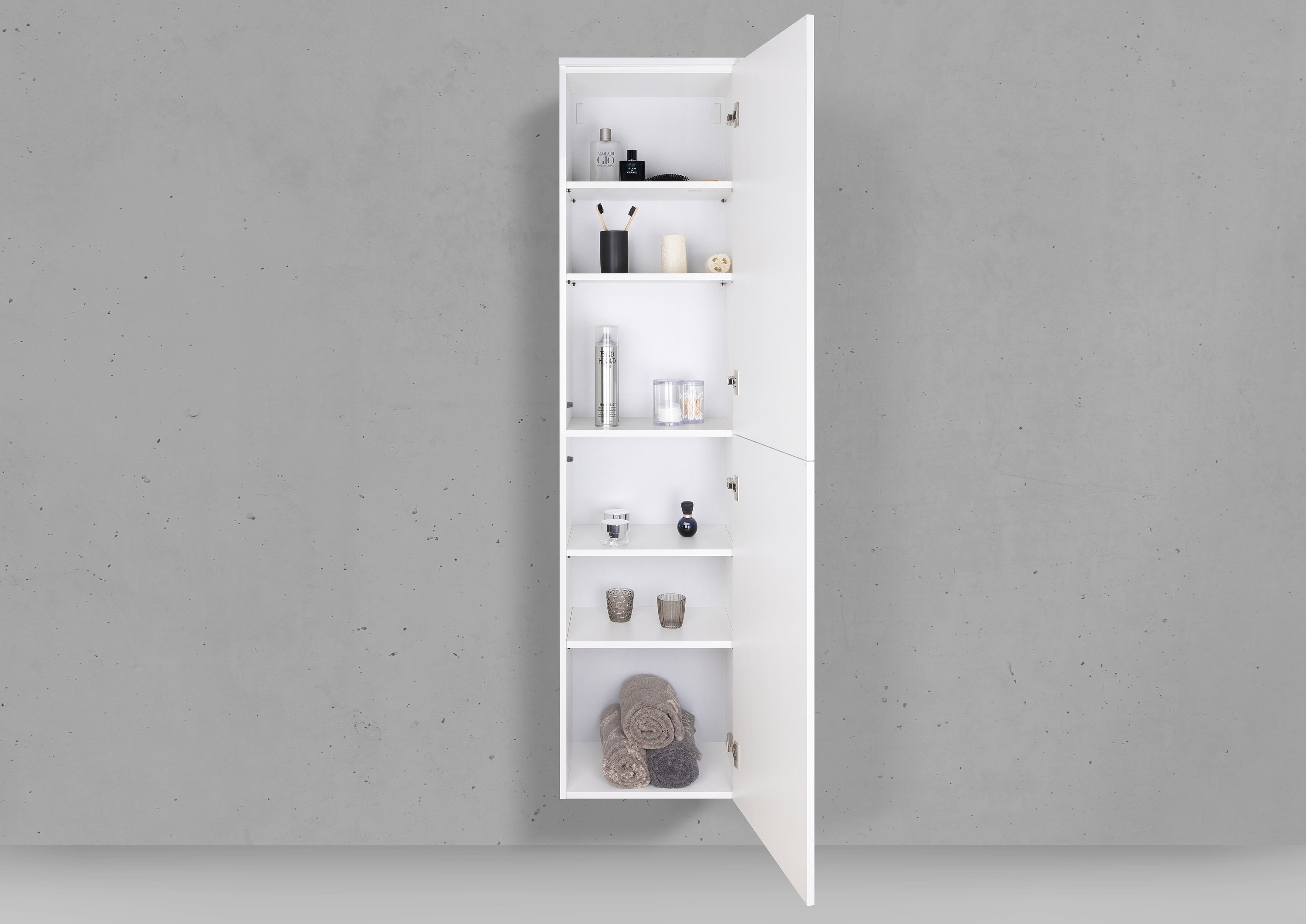 Seitenschrank/Hochschrank nach Maß 2 Türig ohne Griff - Push to Open
