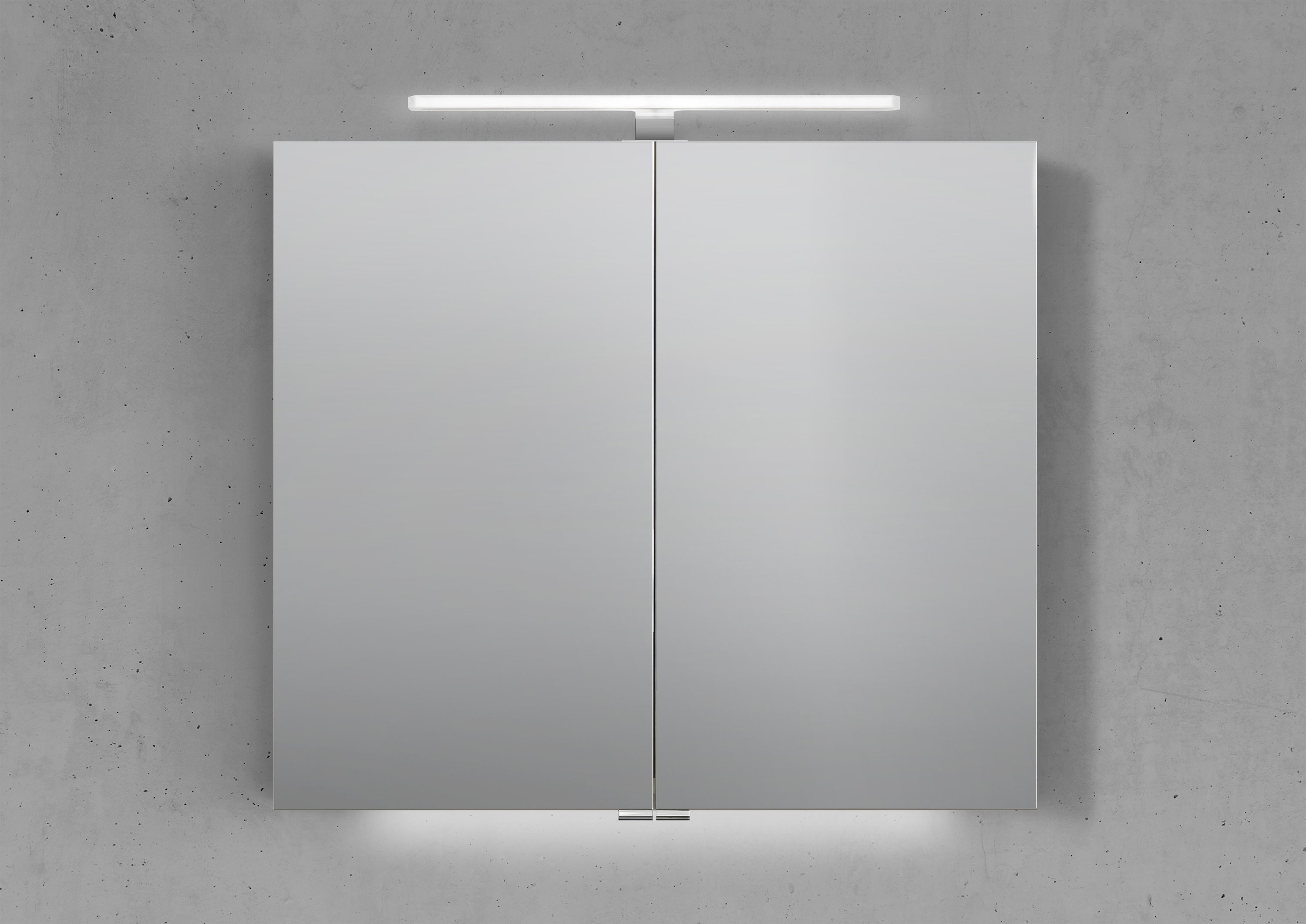 Doppelwaschtisch 160 cm Badmöbel mit Unterschrank, Spiegelschrank