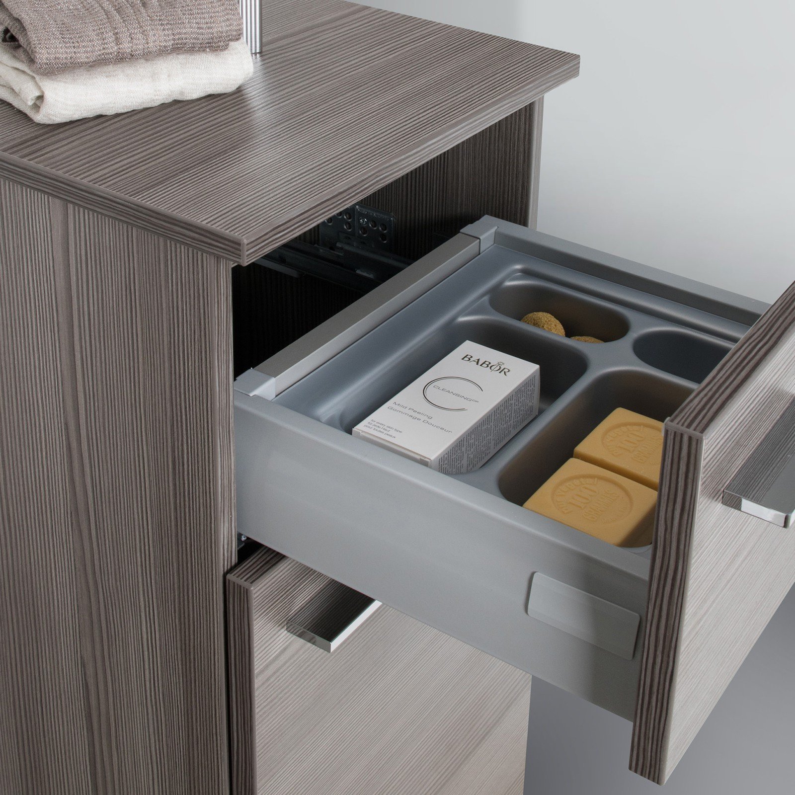 Seitenschrank Highboard Bad Maße: H/B/T 87,6/35/32,5cm komplett vormontiert