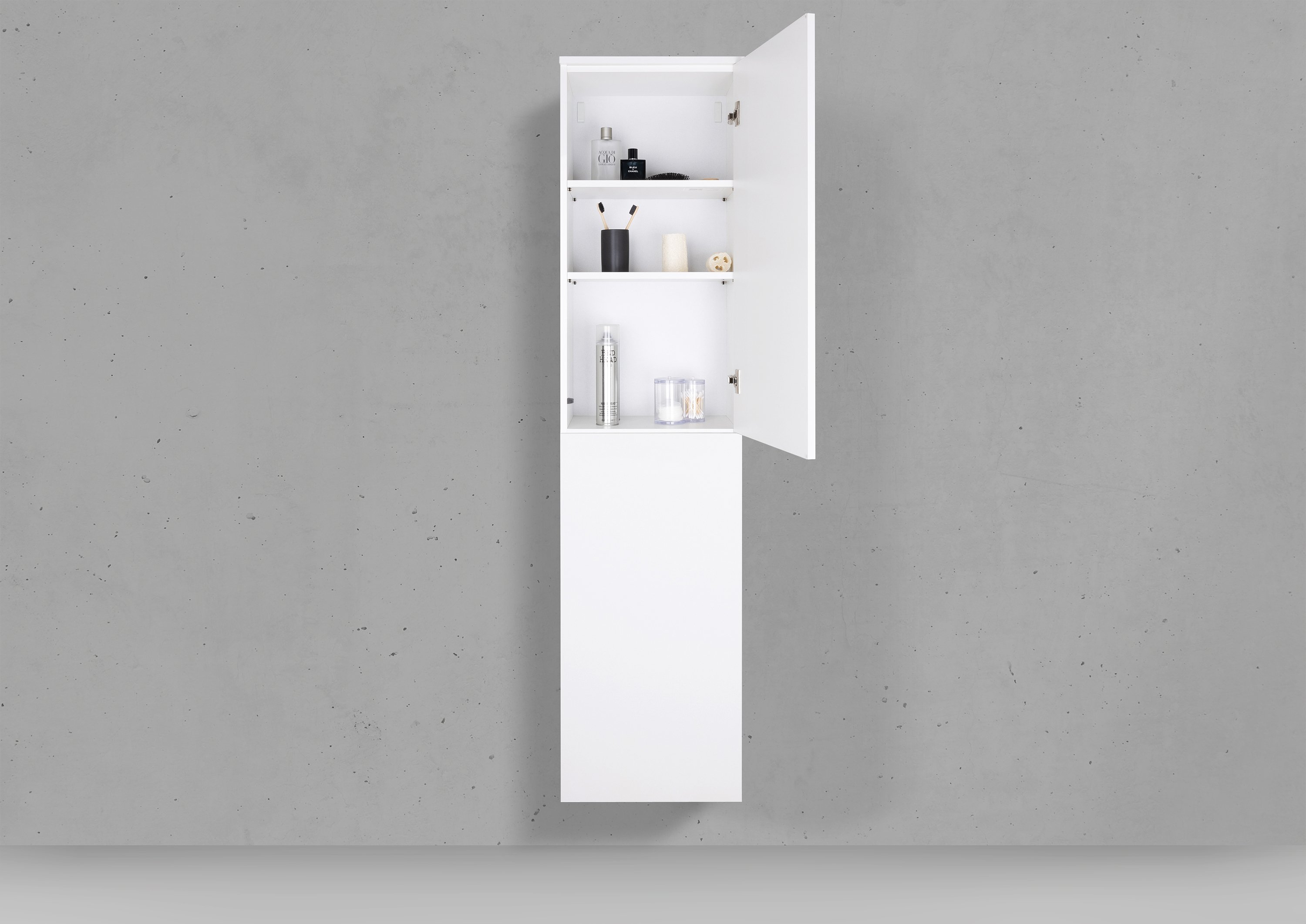Seitenschrank/Hochschrank nach Maß 2 Türig ohne Griff - Push to Open