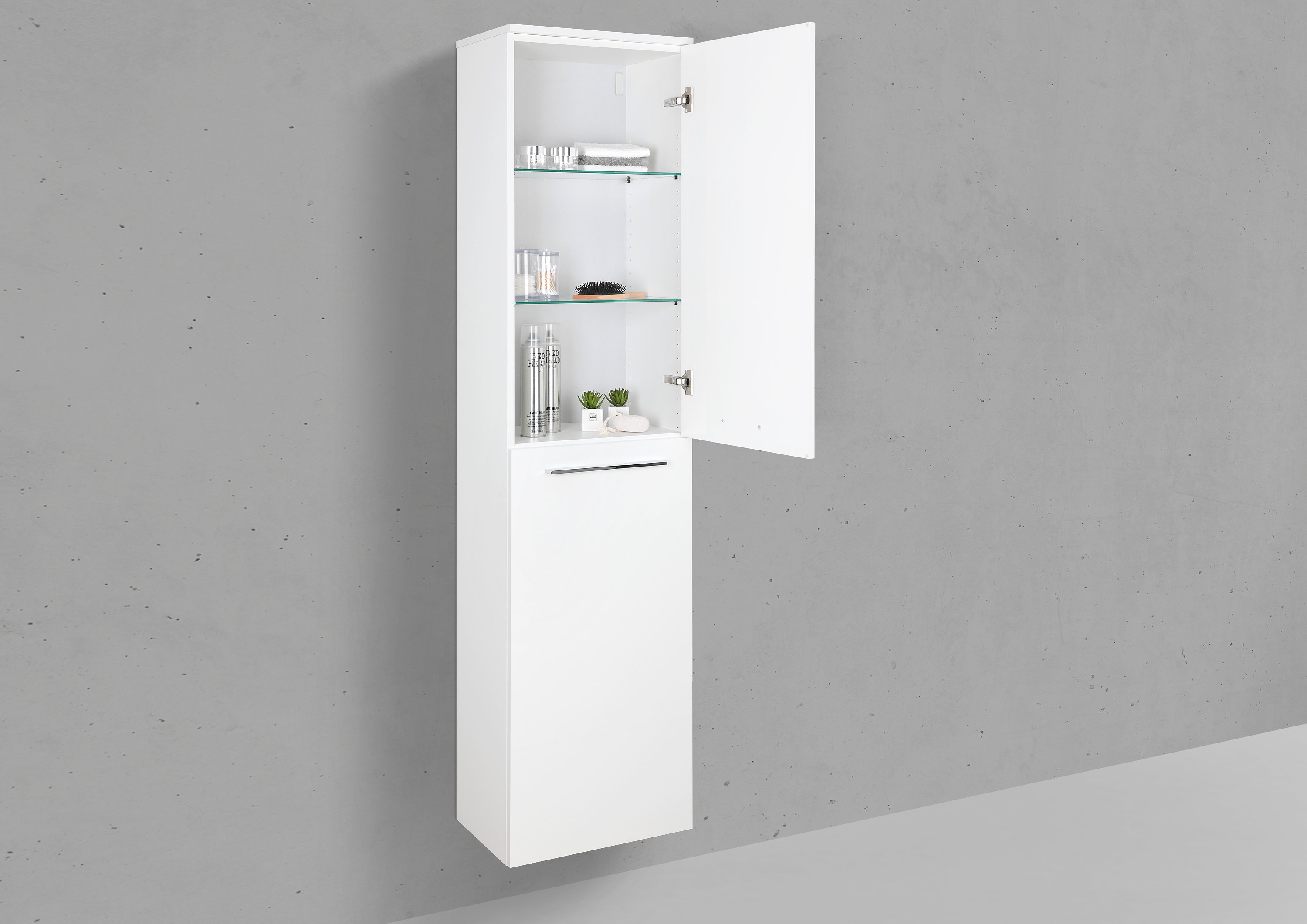 Seitenschrank/Hochschrank nach Maß 2 Türig mit Griff oder Griffleiste