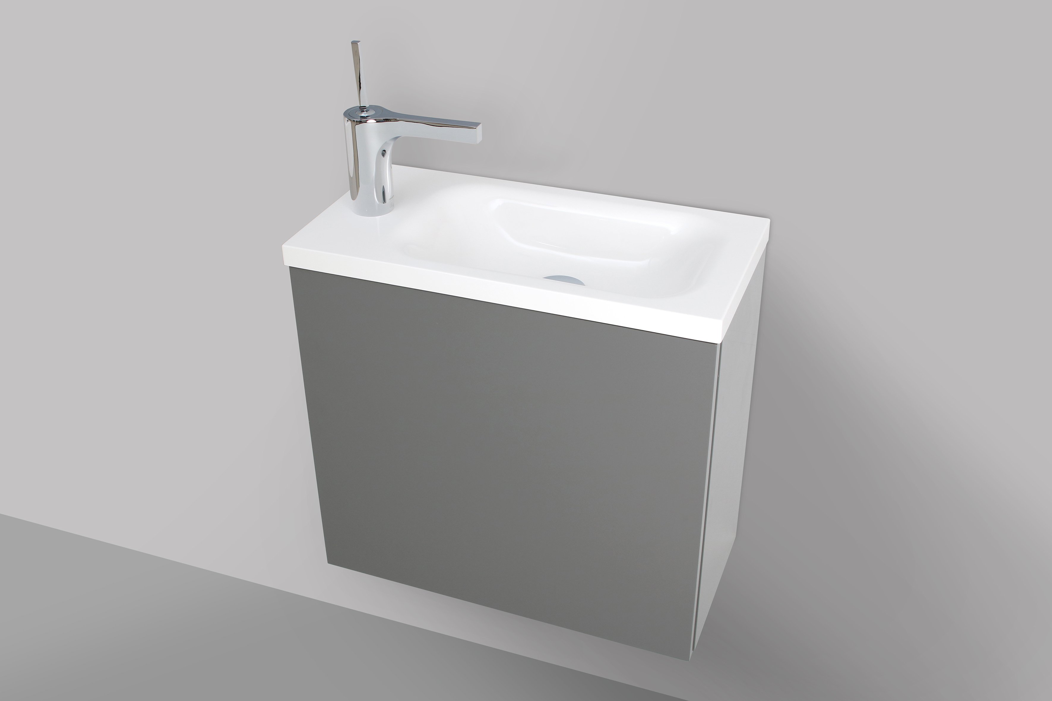 Gäste WC Waschbecken mit Unterschrank, Made in Germany