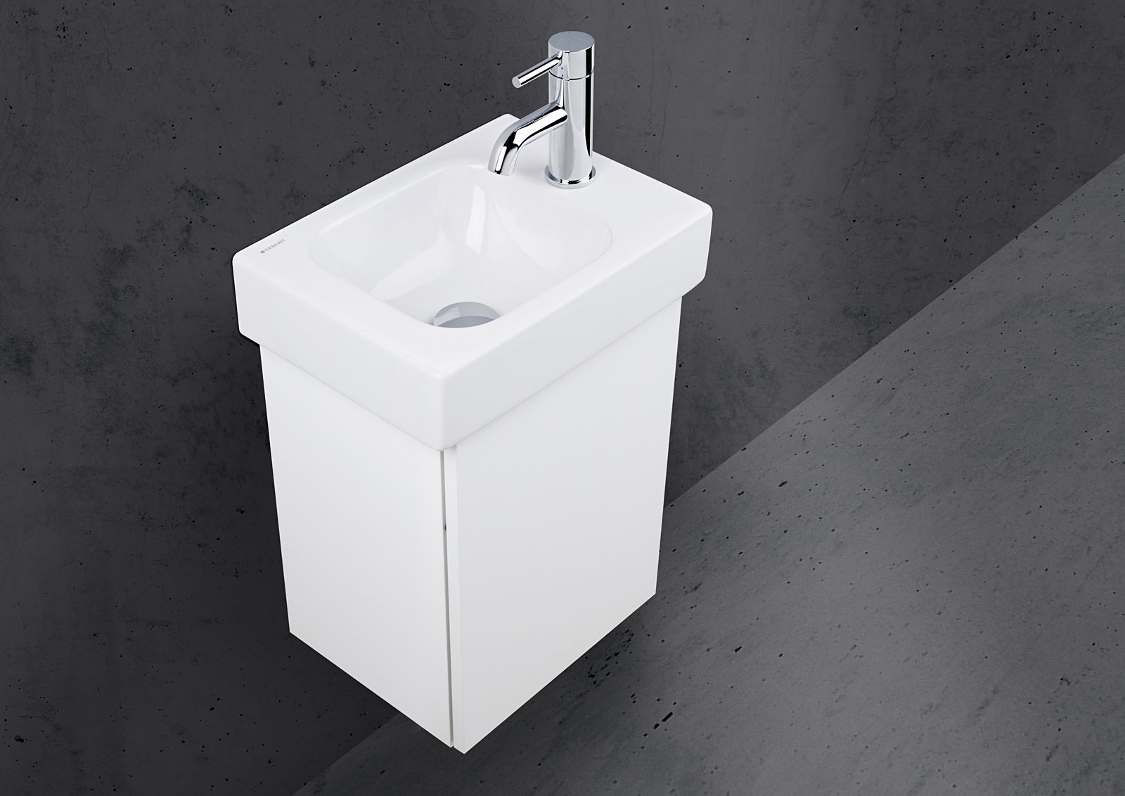 Unterschrank Intarbad als Zubehör für Waschtisch Geberit iCon XS 38 cm