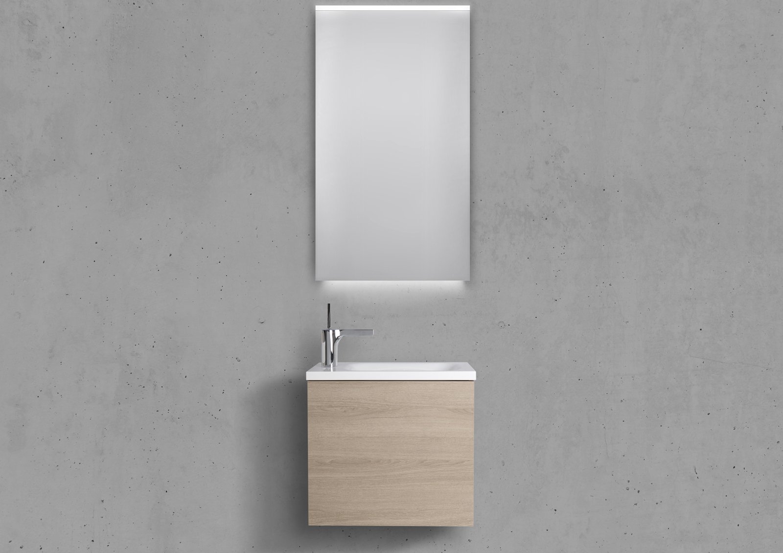 Gäste WC Badmöbel Rimini, Gäste Waschplatz 50 cm