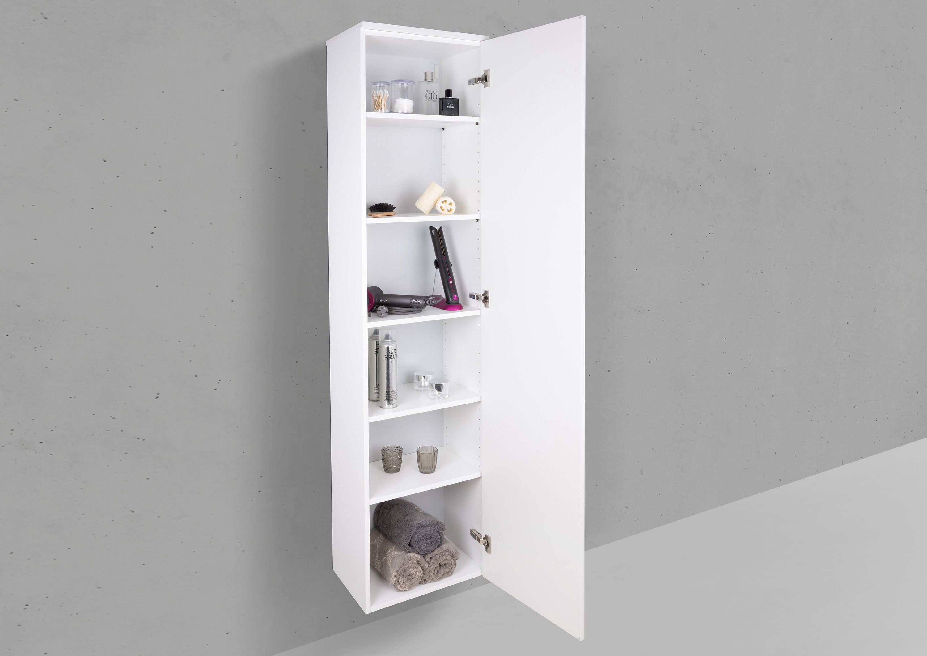 Seitenschrank/Hochschrank nach Maß 1 Türig ohne Griff - Push to Open