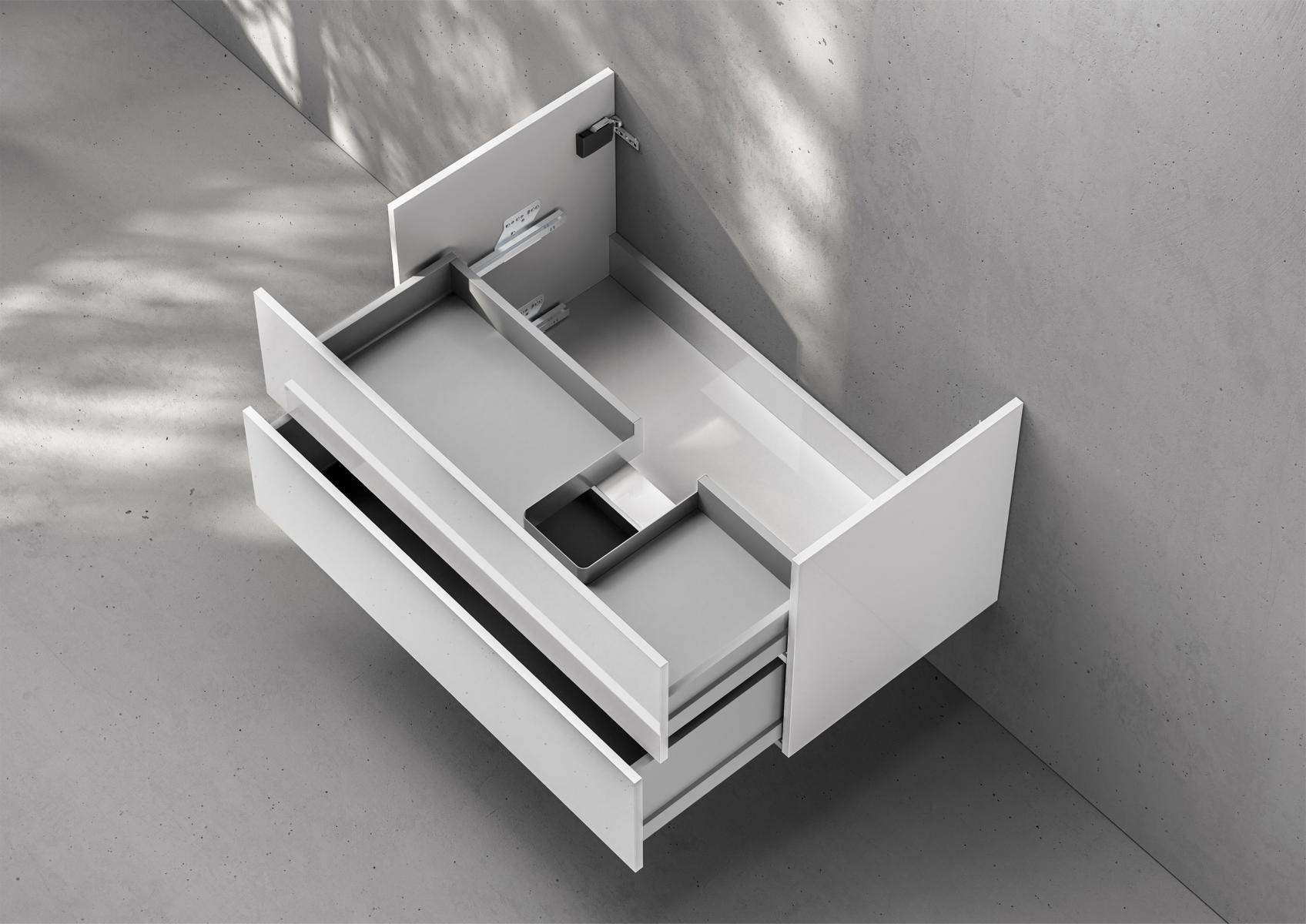 Unterschrank Intarbad Premium Zubehör für Waschtisch Villeroy & Boch Venticello 100cm Ablage links