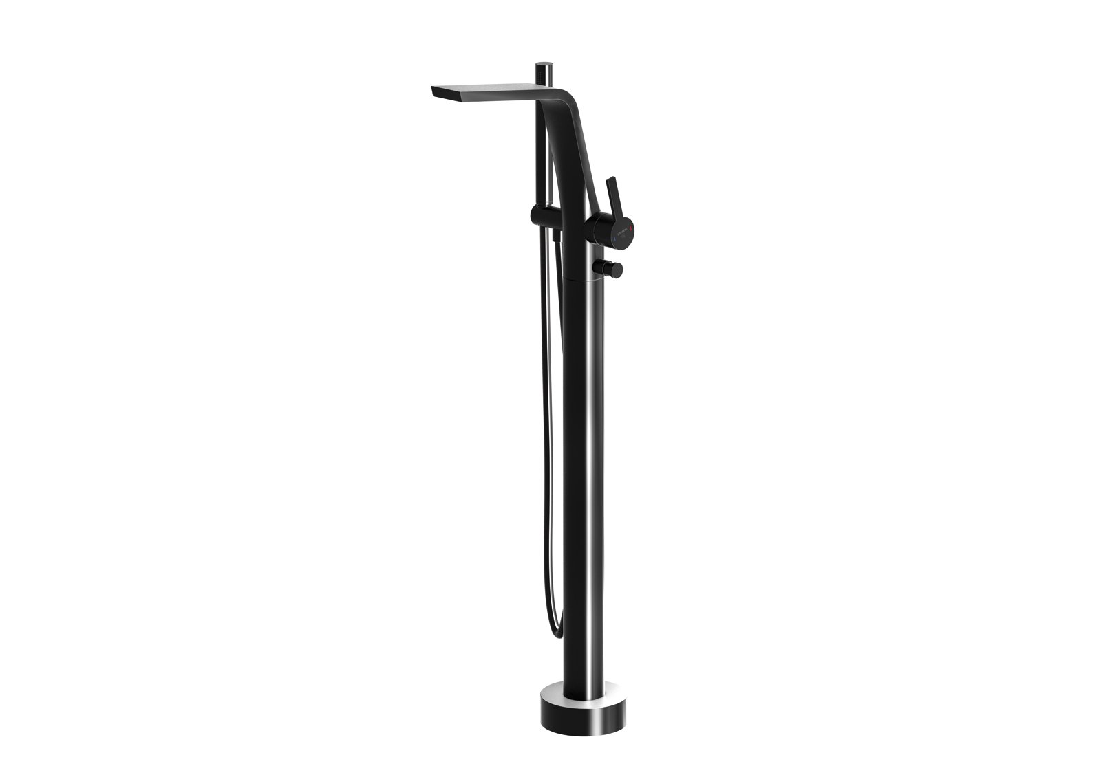 Steinberg Serie 260 Wannen/Brause-Armatur, für Bodenmontage schwarz matt