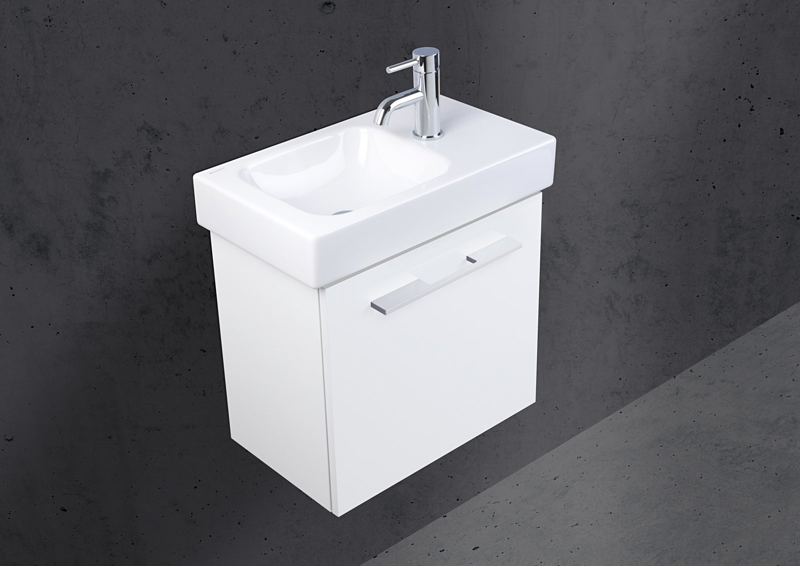 Unterschrank Intarbad als Zubehör für Waschtisch Geberit iCon XS 53 cm