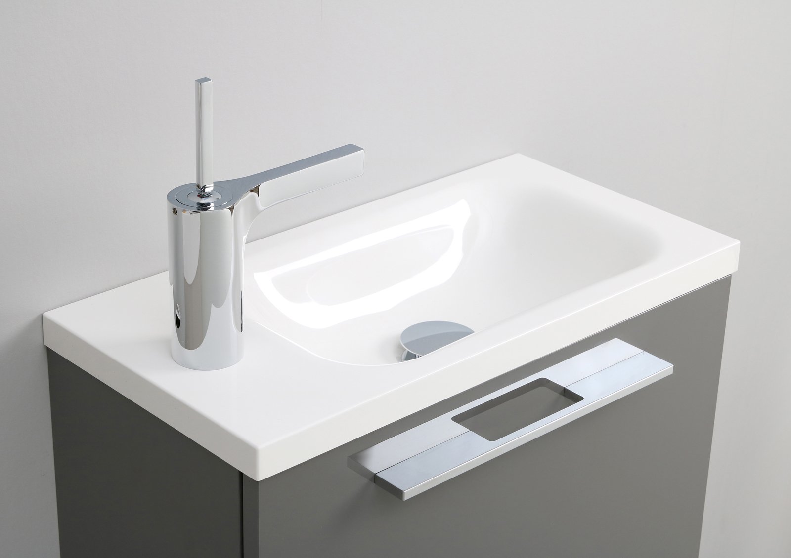 INTARBAD Rimini Gäste Badmöbel, Waschbecken 500x250mm