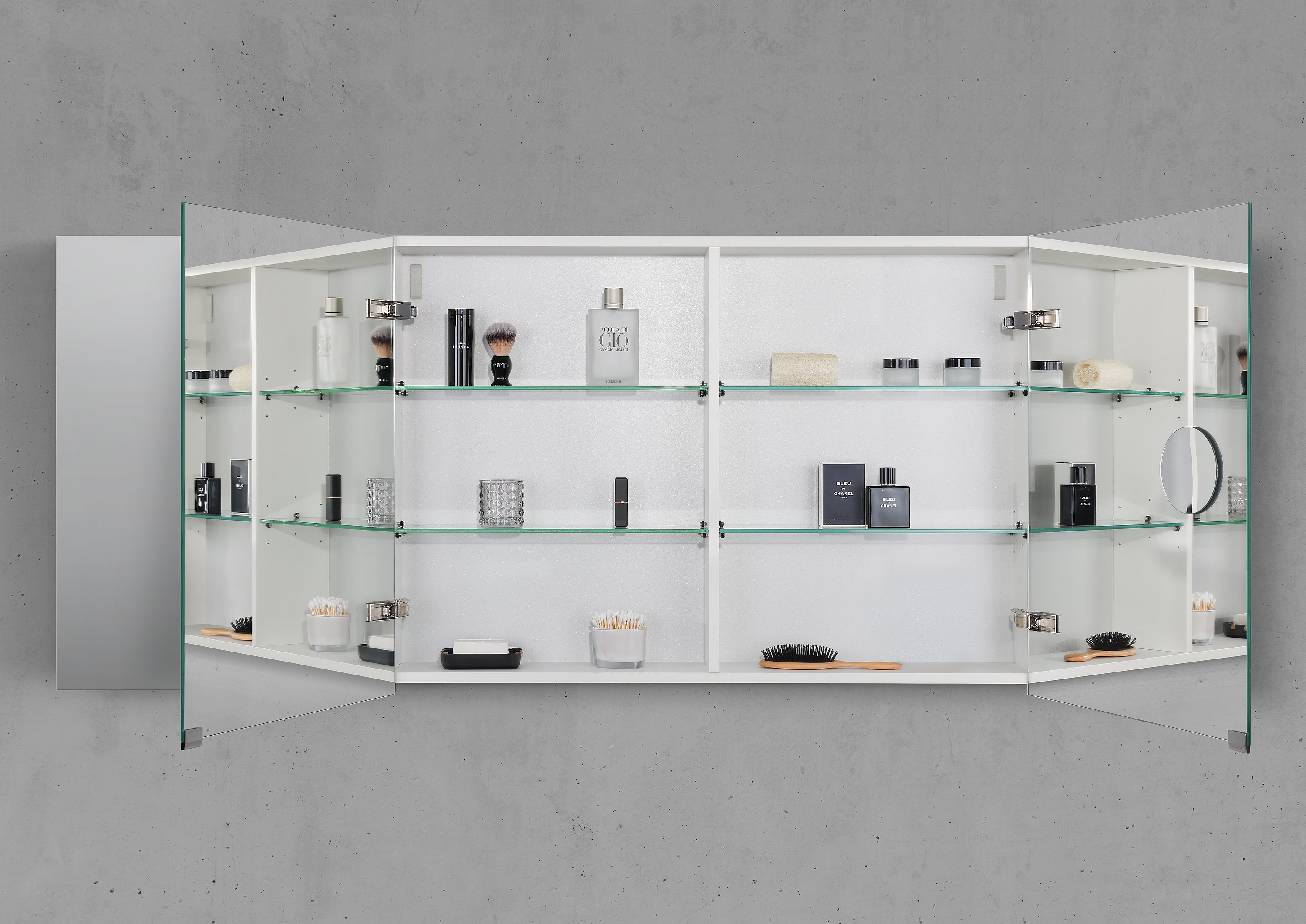 Spiegelschrank 150 cm 3 Türig ohne Beleuchtung