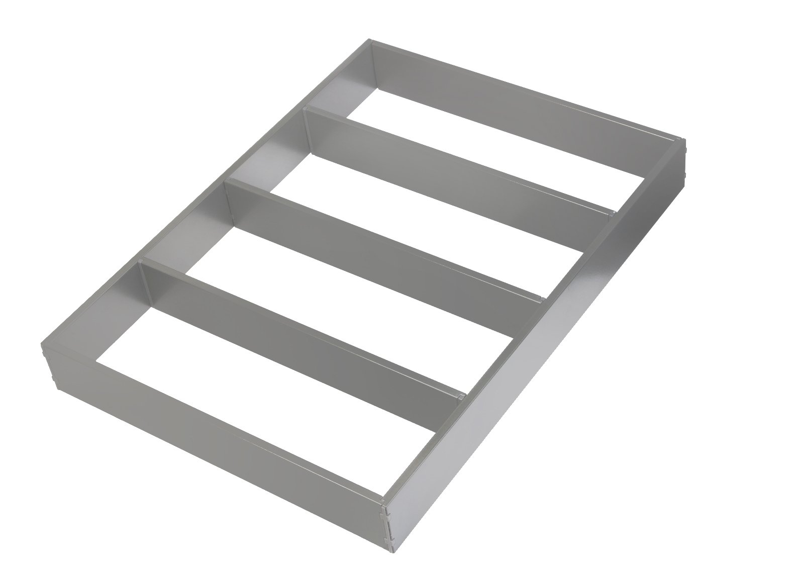 Auszugseinteilung Tavinea Sorto, Farbe: Silber, Breite 276 mm, Tiefe 400 mm