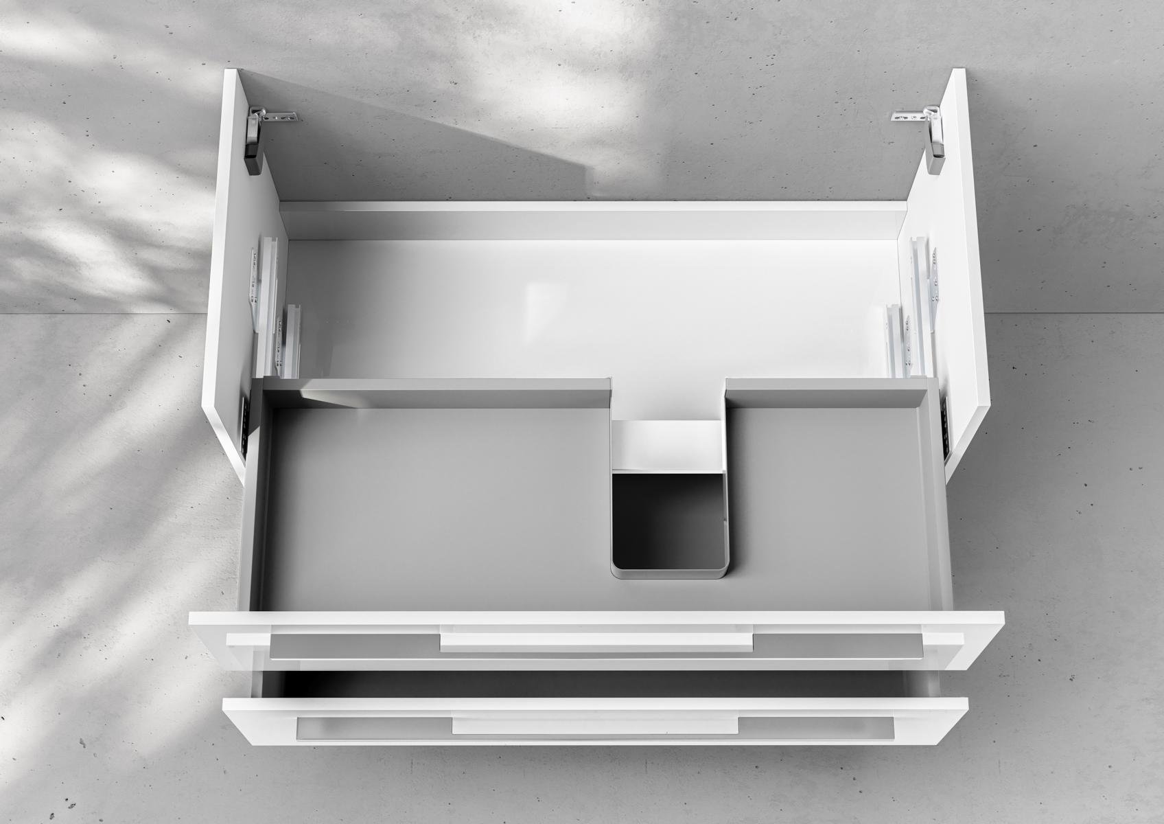 Unterschrank Intarbad Premium Zubehör für Waschtisch Villeroy & Boch Venticello 100cm Ablage links
