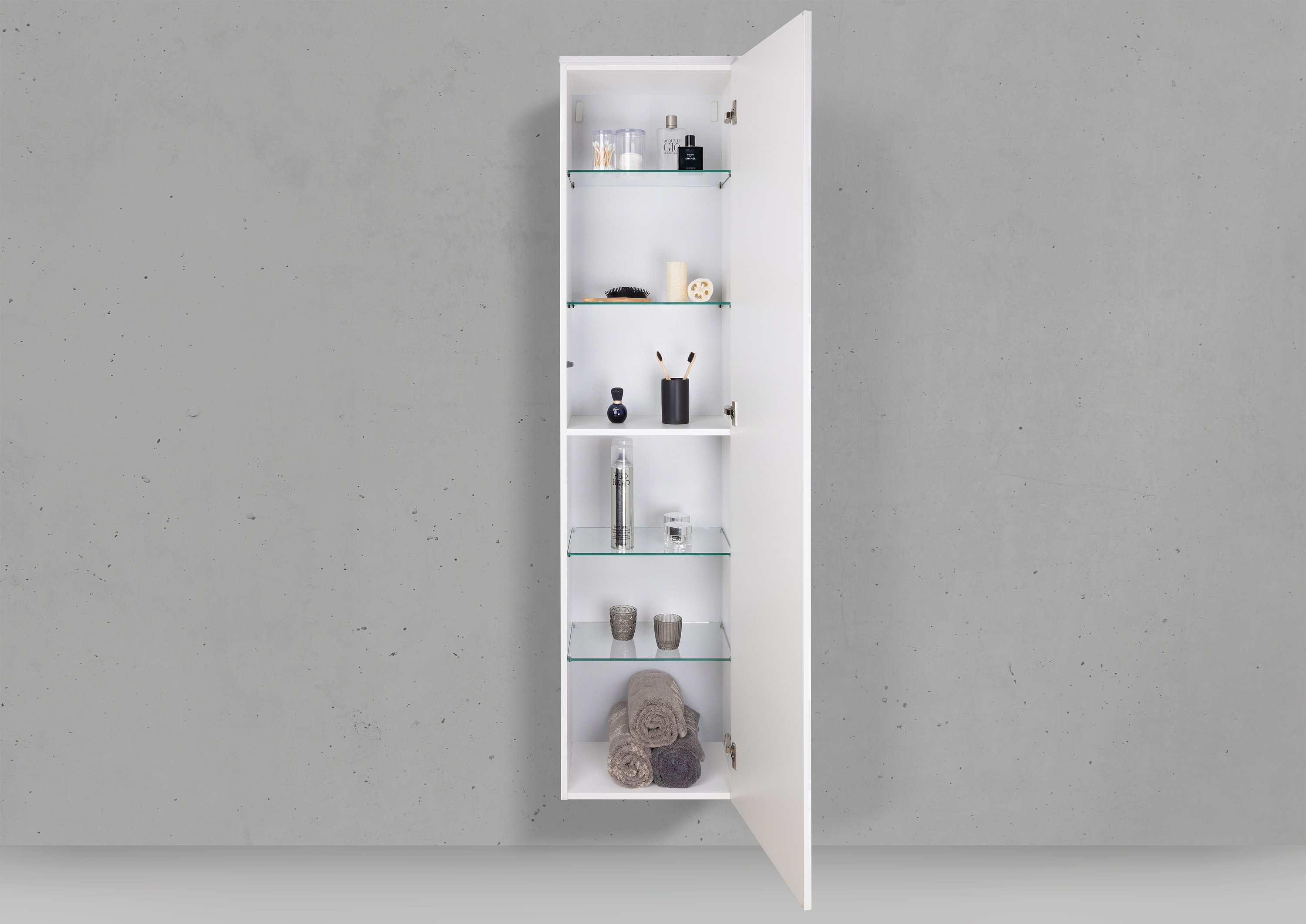 Seitenschrank/Hochschrank nach Maß 1 Türig ohne Griff - Push to Open