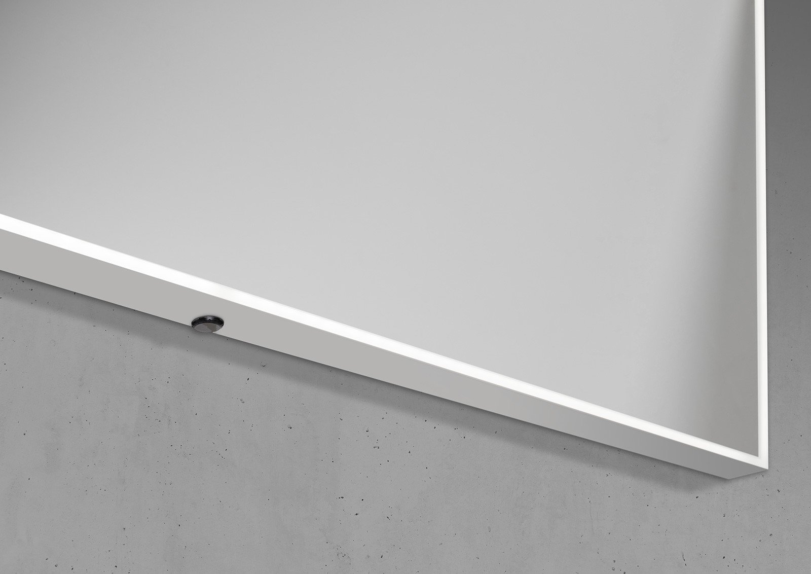 Gäste Badmöbelset SLIDE, Waschtisch 60x35 cm, Unterschrank mit Waschbecken und LED Spiegel