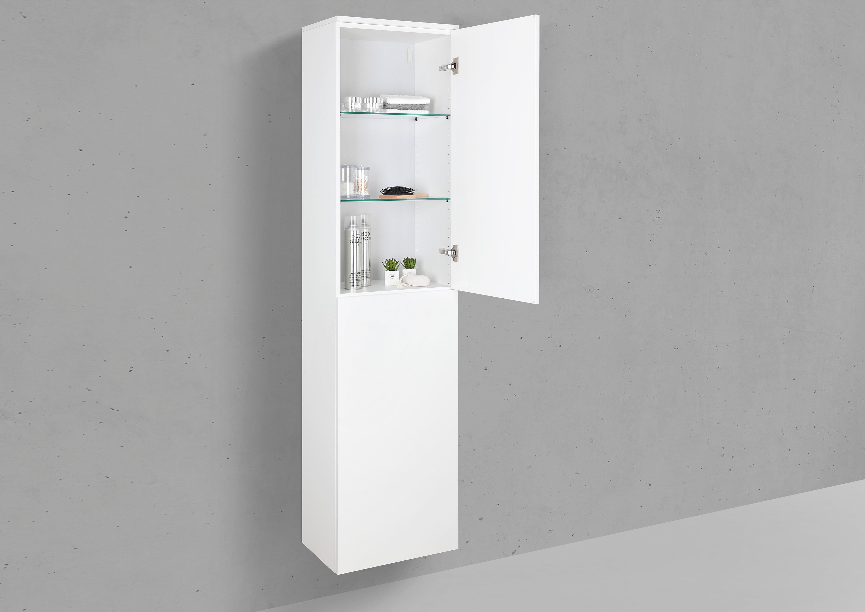 Seitenschrank/Hochschrank nach Maß 2 Türig ohne Griff - Push to Open