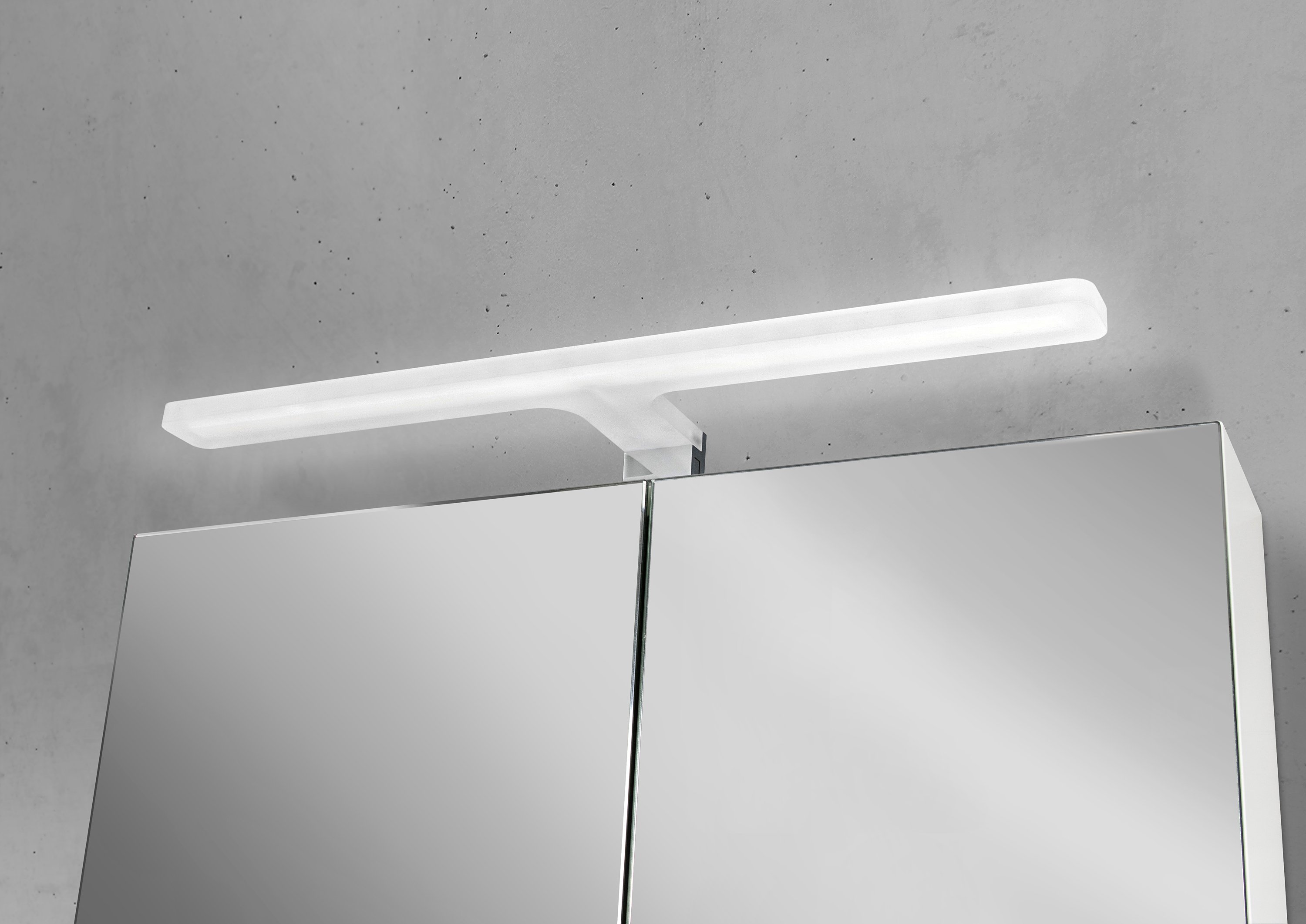 Spiegelschrank 140 cm 2x MULTI LED Acryl Beleuchtung Doppelspiegeltüren