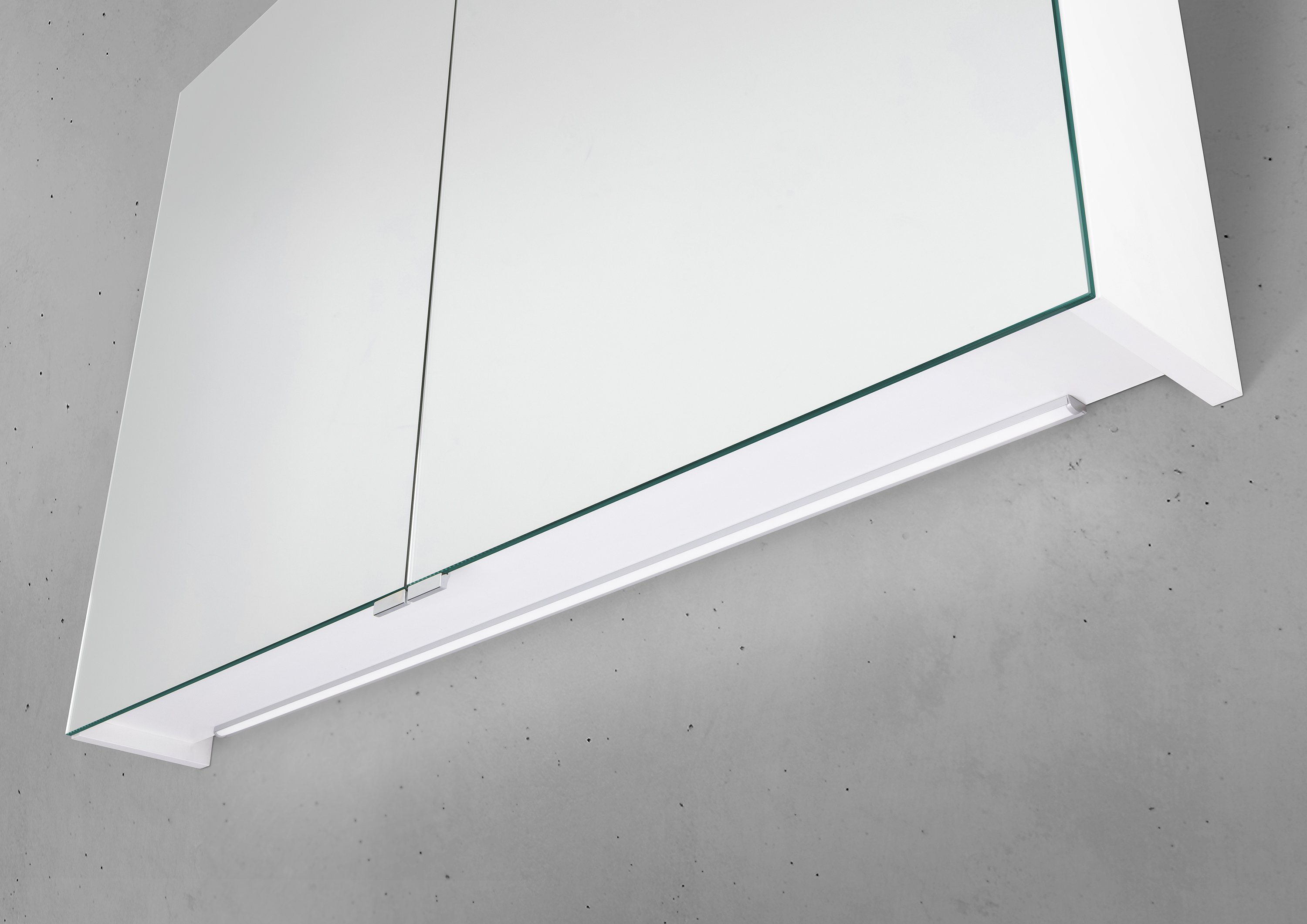 Spiegelschrank 90 cm mit MULTI Light LED Beleuchtung, Doppelspiegeltüren