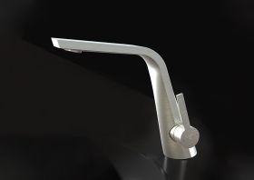 Steinberg Serie 260 Waschtisch-Einhebelmischer mit Ablaufgarnitur, Farbe Brushed Nickel