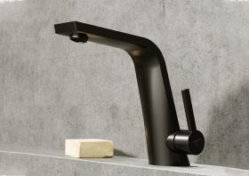 Steinberg Serie 260 Waschtisch-Einhebelmischer mit Ablaufgarnitur Matt Black