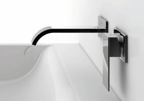 Steinberg Serie 135 Wandmontage Waschtisch-Einhebelmischbatterie Ausladung: 200 mm
