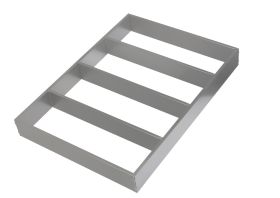 Auszugseinteilung Tavinea Sorto, Farbe: Silber, Breite 276 mm, Tiefe 400 mm Auszugseinteilung Tavinea Sorto, Farbe: Silber, Breite 276 mm, Tiefe 400 mm